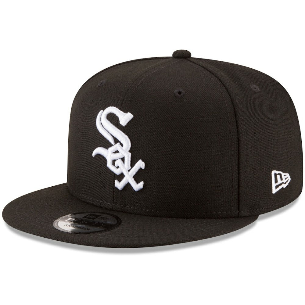 Chicago White Sox New Era Team Color 9FIFTY Snapback Hat - Black - New Era Lifestyle