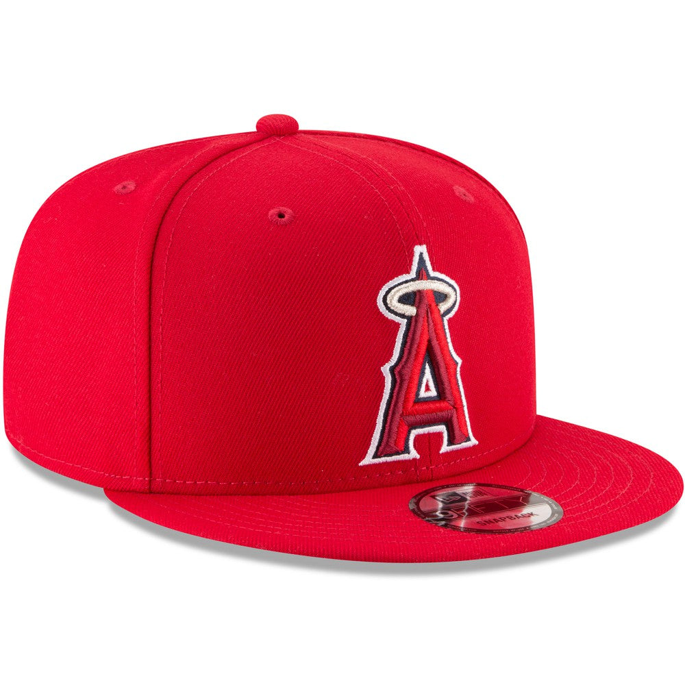 Los Angeles Angels New Era Team Color 9FIFTY Snapback Hat - Red - New Era Lifestyle
