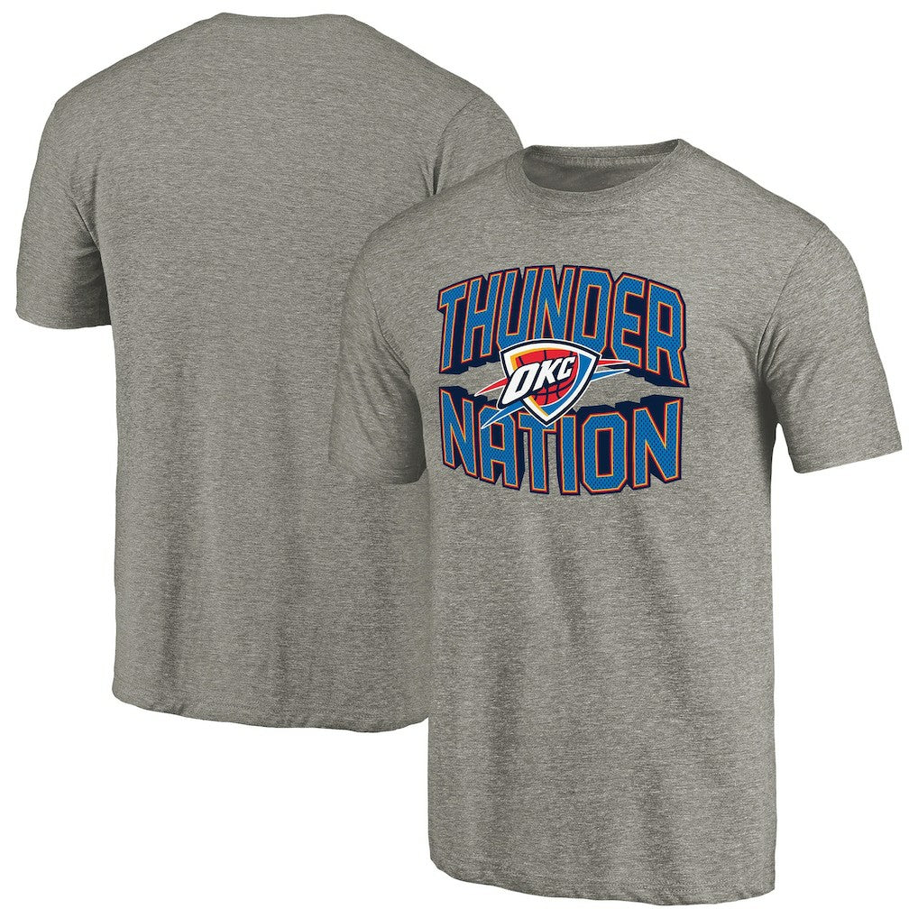 Oklahoma City Thunder Thunder Nation Hometown Collection Tri-Blend T-Shirt Gray