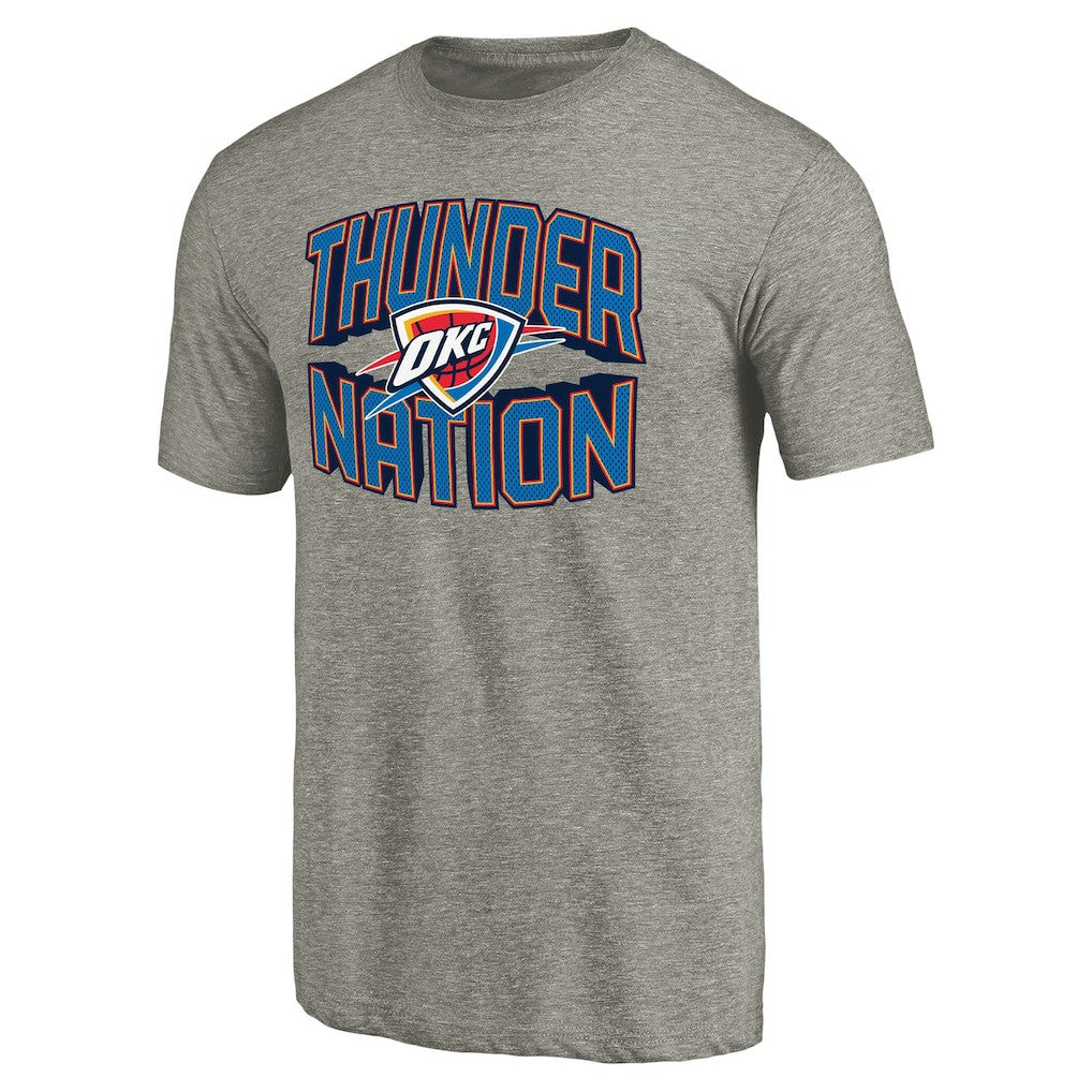 Oklahoma City Thunder Thunder Nation Hometown Collection Tri-Blend T-Shirt Gray