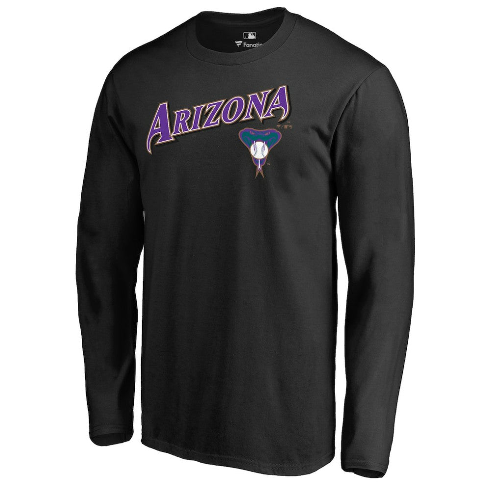 Arizona Diamondbacks Cooperstown Collection Wahconah Long Sleeve T-Shirt - Black - MLB Discount