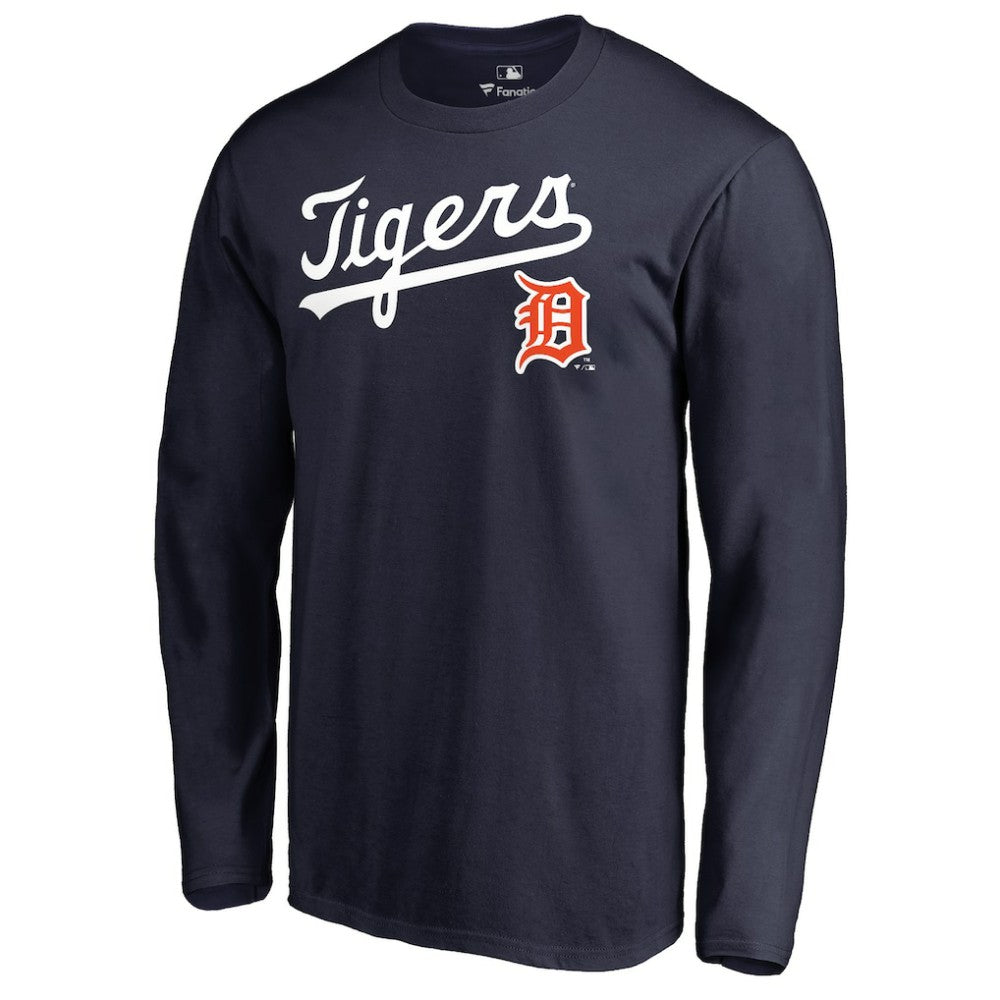 Detroit Tigers Cooperstown Collection Wahconah Long Sleeve T-Shirt - Navy - MLB Sale
