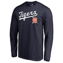 Detroit Tigers Cooperstown Collection Wahconah Long Sleeve T-Shirt - Navy - MLB Sale