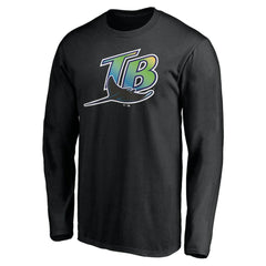 Tampa Bay Rays Cooperstown Collection Wahconah Long Sleeve T-Shirt - Black - MLB Sale