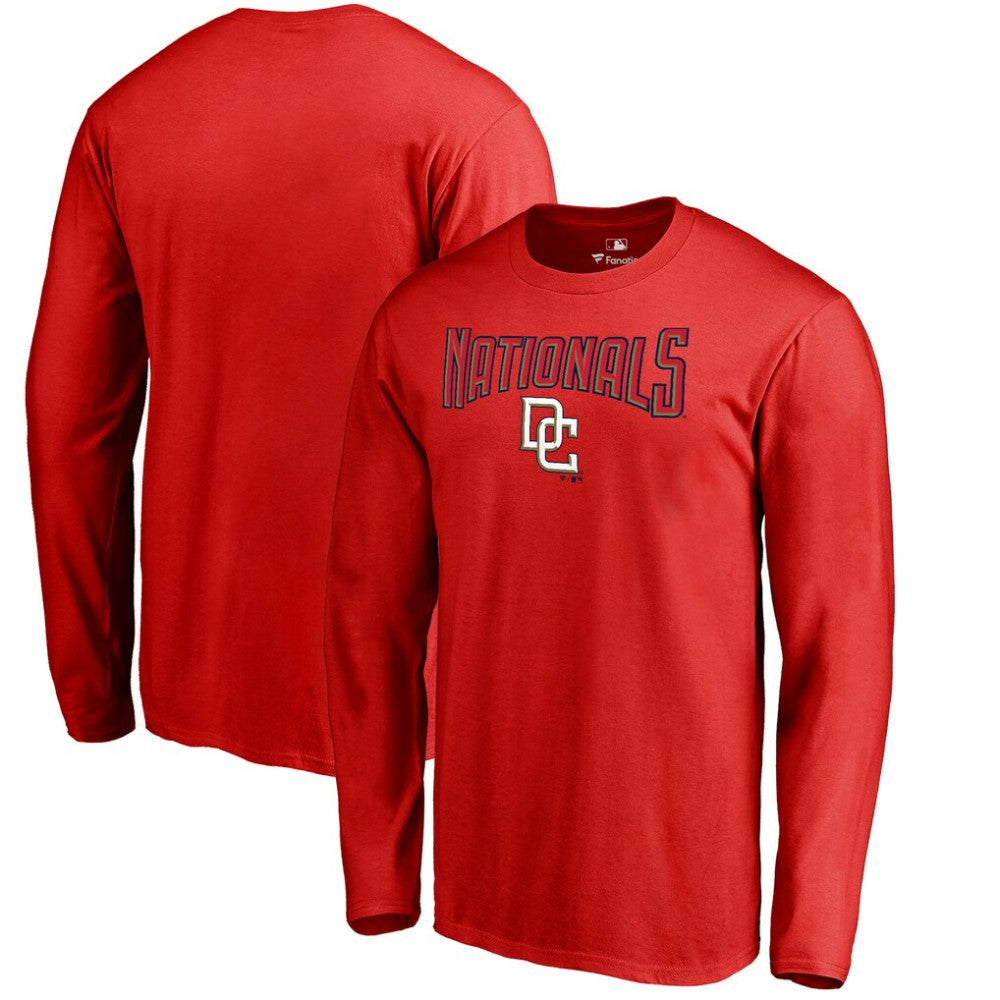 Washington Nationals Cooperstown Collection Wahconah Long Sleeve T-Shirt - Red - MLB Lifestyle