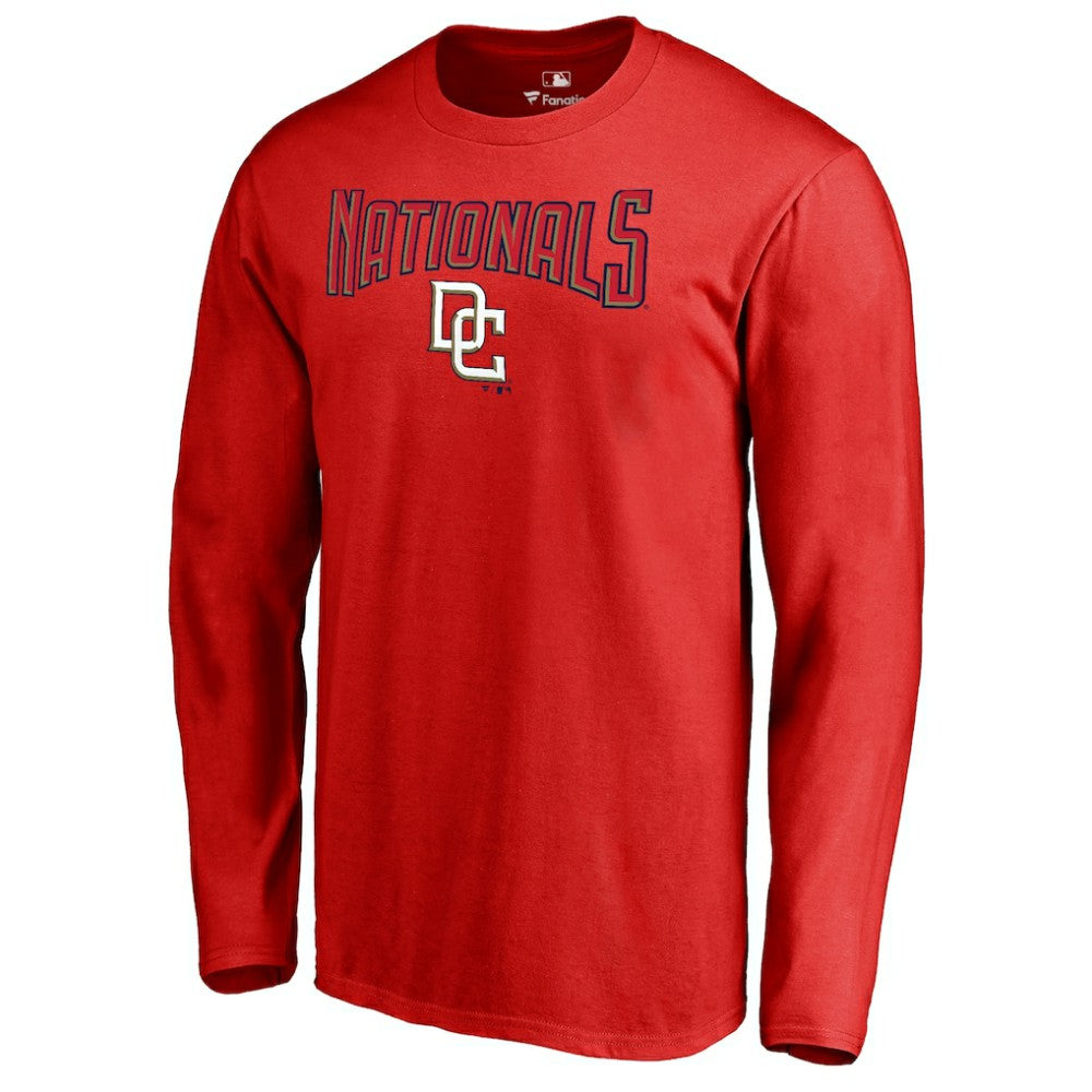 Washington Nationals Cooperstown Collection Wahconah Long Sleeve T-Shirt - Red - MLB Lifestyle