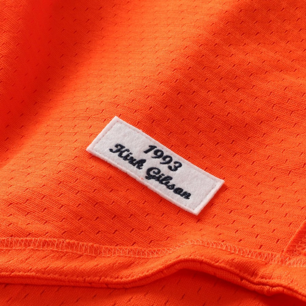 Kirk Gibson Detroit Tigers Mitchell & Ness Cooperstown Collection Mesh Batting Practice Button-Up Jersey - Orange - Mitchell & Ness Sale