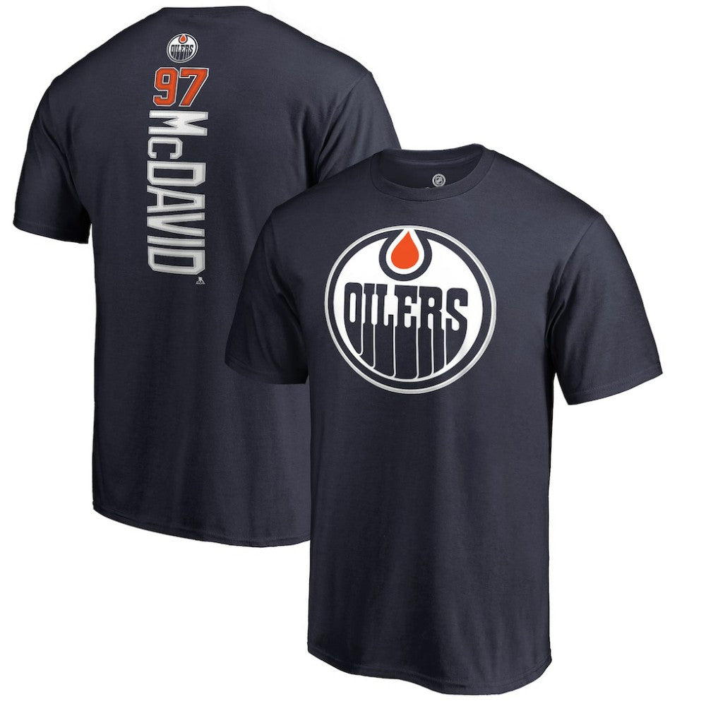 Connor McDavid Edmonton Oilers Backer Name & Number T-Shirt - Navy - NHL 2984667
