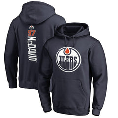 Connor McDavid Edmonton Oilers Backer Name & Number Pullover Hoodie - Navy - NHL 2984669