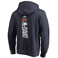 Connor McDavid Edmonton Oilers Backer Name & Number Pullover Hoodie - Navy - NHL 2984669