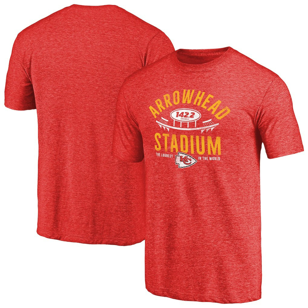 Kansas City Chiefs Hometown Collection Tri-Blend T-Shirt Heathered Red