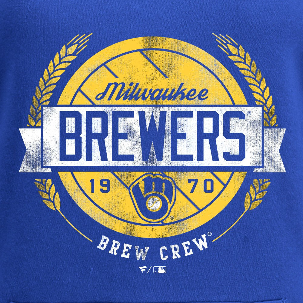 Milwaukee Brewers Hometown Collection Barrel Men T-Shirt - Royal - MLB Discount