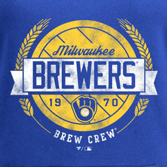 Milwaukee Brewers Hometown Collection Barrel Men T-Shirt - Royal - MLB Discount