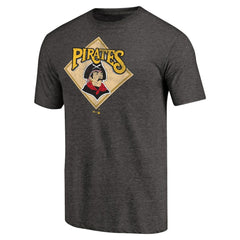 Pittsburgh Pirates Hometown Collection Retro Logo T-Shirt - Black - MLB on Sale