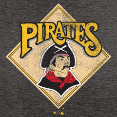 Pittsburgh Pirates Hometown Collection Retro Logo T-Shirt - Black - MLB on Sale