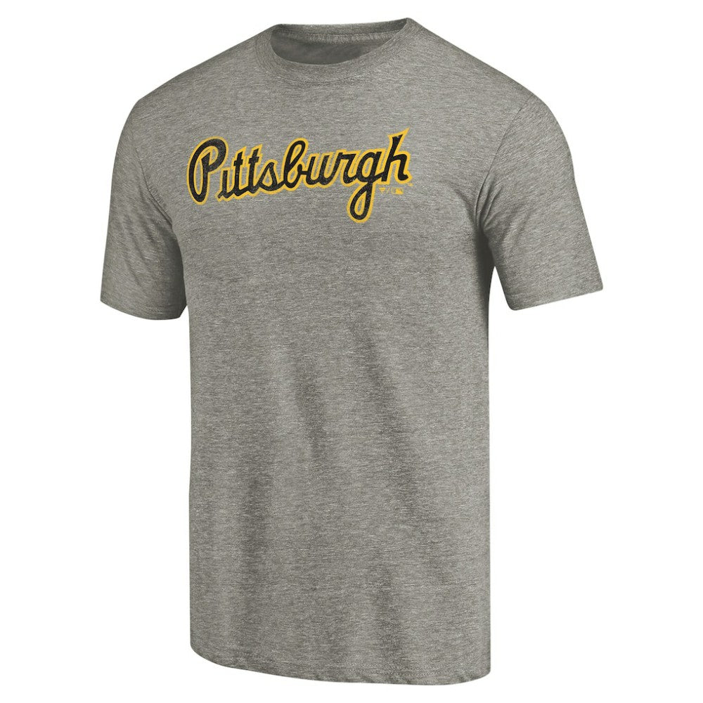 Pittsburgh Pirates Hometown Collection Script T-Shirt - Gray - MLB Online