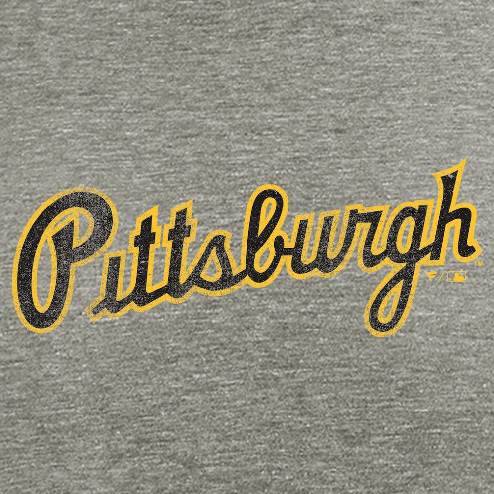 Pittsburgh Pirates Hometown Collection Script T-Shirt - Gray - MLB Online