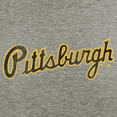 Pittsburgh Pirates Hometown Collection Script T-Shirt - Gray - MLB Online