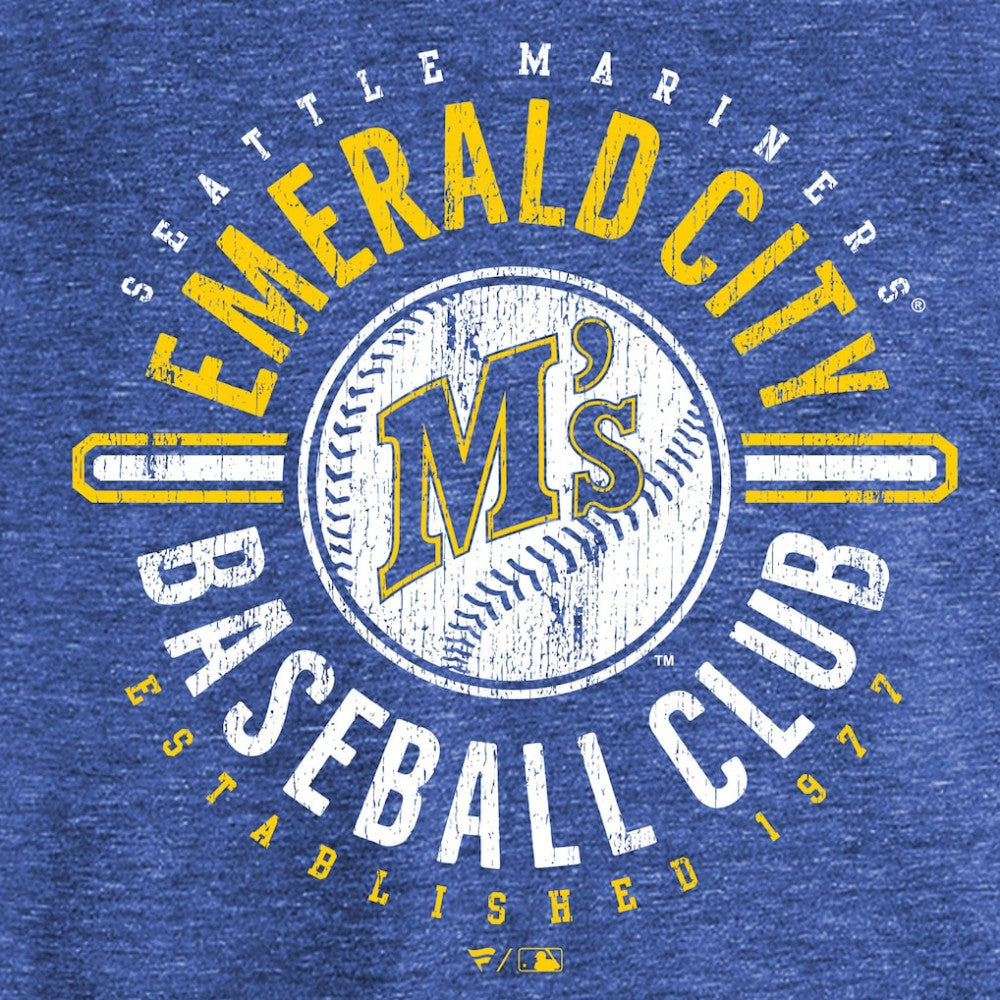Seattle Mariners Hometown Collection Emerald City T-Shirt - Royal - MLB on Sale