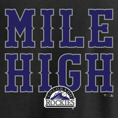 Colorado Rockies Hometown Collection Mile High T-Shirt - Black - MLB on Sale