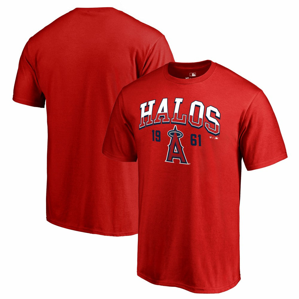 Los Angeles Angels Hometown Collection Halos T-Shirt - Red - MLB Discount