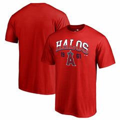Los Angeles Angels Hometown Collection Halos T-Shirt - Red - MLB Discount