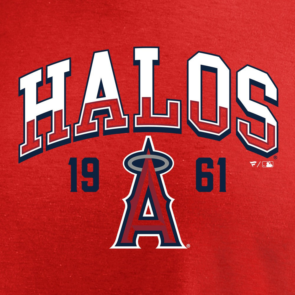Los Angeles Angels Hometown Collection Halos T-Shirt - Red - MLB Discount