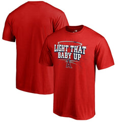 Los Angeles Angels Hometown Collection Light That Baby Up T-Shirt - Red - MLB Lifestyle