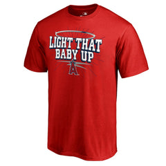 Los Angeles Angels Hometown Collection Light That Baby Up T-Shirt - Red - MLB Lifestyle