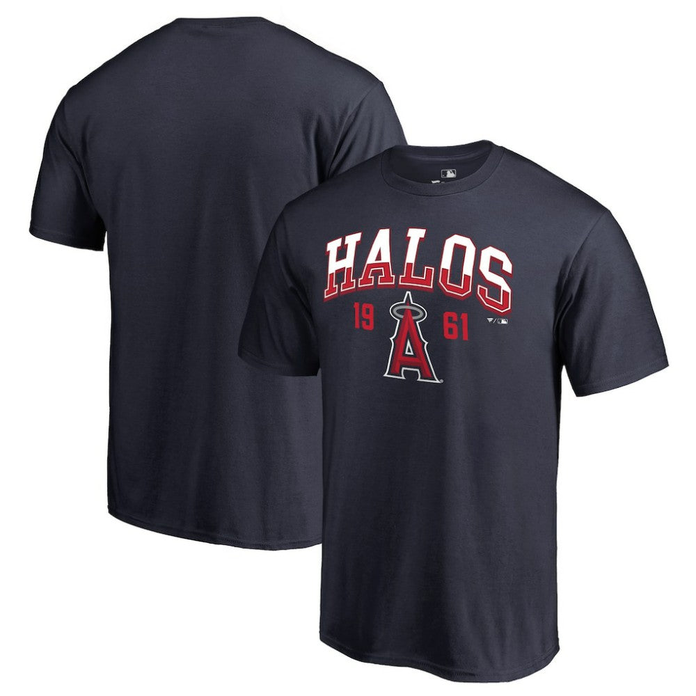 Los Angeles Angels Hometown Collection Halos T-Shirt - Navy - MLB Discount