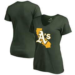 Athletics Women's Hometown Collection The Big O V-Neck T-Shirt - Green - MLB Online