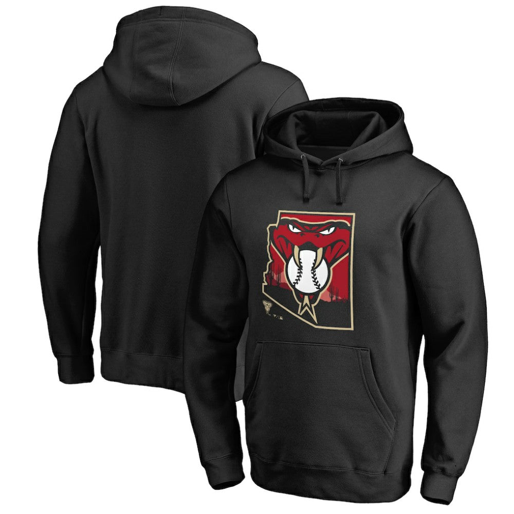 Arizona Diamondbacks Hometown Collection Baja Pullover Hoodie - Black - MLB Online