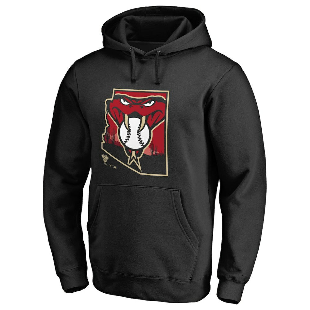 Arizona Diamondbacks Hometown Collection Baja Pullover Hoodie - Black - MLB Online