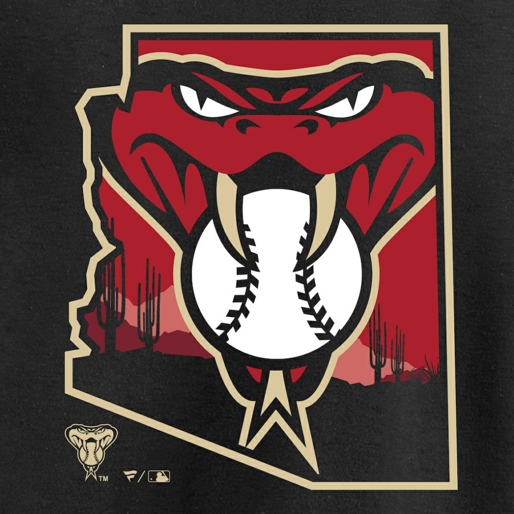 Arizona Diamondbacks Hometown Collection Baja Pullover Hoodie - Black - MLB Online
