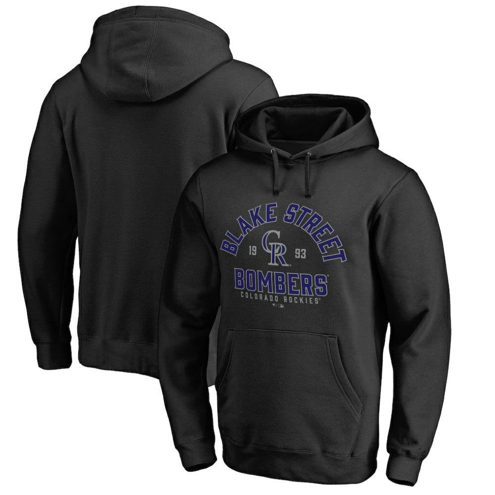 Colorado Rockies Hometown Collection Blake Street Pullover Hoodie - Black - MLB Sale