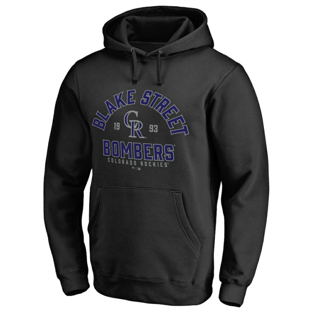 Colorado Rockies Hometown Collection Blake Street Pullover Hoodie - Black - MLB Sale