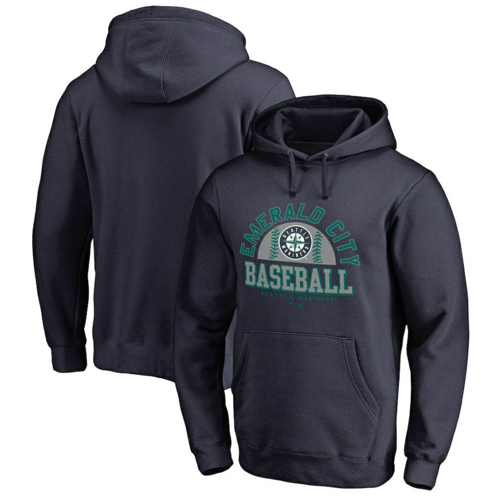 Seattle Mariners Hometown Collection Cascadia Pullover Hoodie - Navy - MLB Online