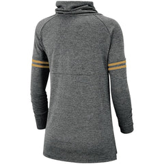Nike New Orleans Saints Women's Historic Marks Long Sleeve Tri-Blend Funnel Sweatshirt Black