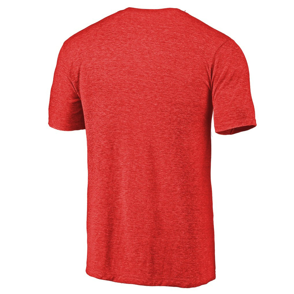 Atlanta Falcons Throwback Logo Tri-Blend T-Shirt Red