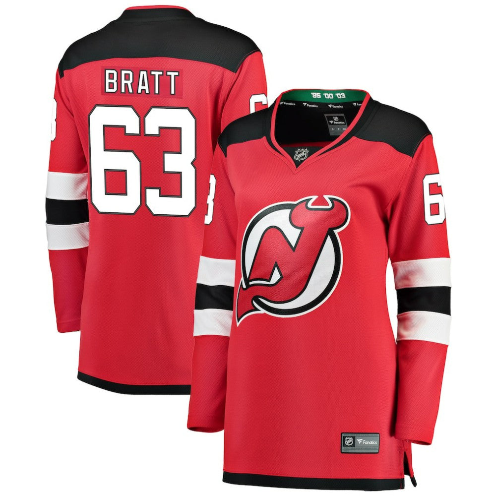Jesper Bratt New Jersey Devils Fanatics Women's Home Breakaway Player Jersey - Red - NHL 2994918