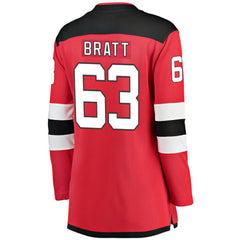 Jesper Bratt New Jersey Devils Fanatics Women's Home Breakaway Player Jersey - Red - NHL 2994918