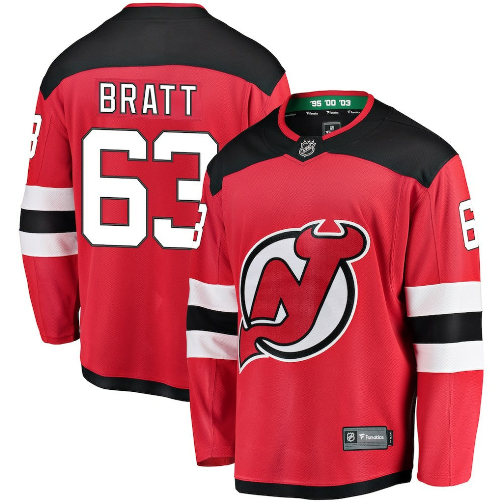 Jesper Bratt New Jersey Devils Fanatics Home Breakaway Player Jersey - Red - NHL 2994945