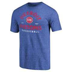 Detroit Pistons Vintage Arch Tri-Blend T-Shirt Royal