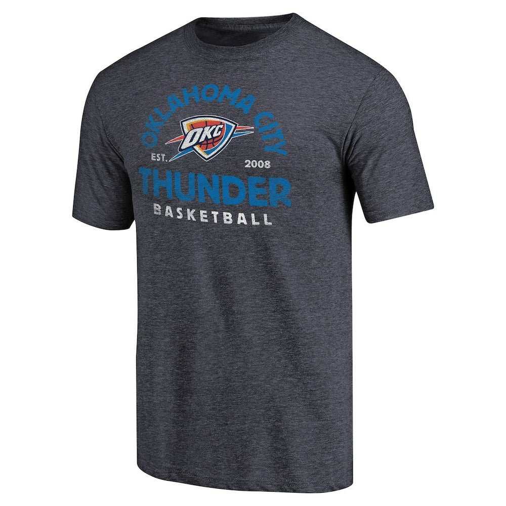 Oklahoma City Thunder Vintage Arch Tri-Blend T-Shirt Navy