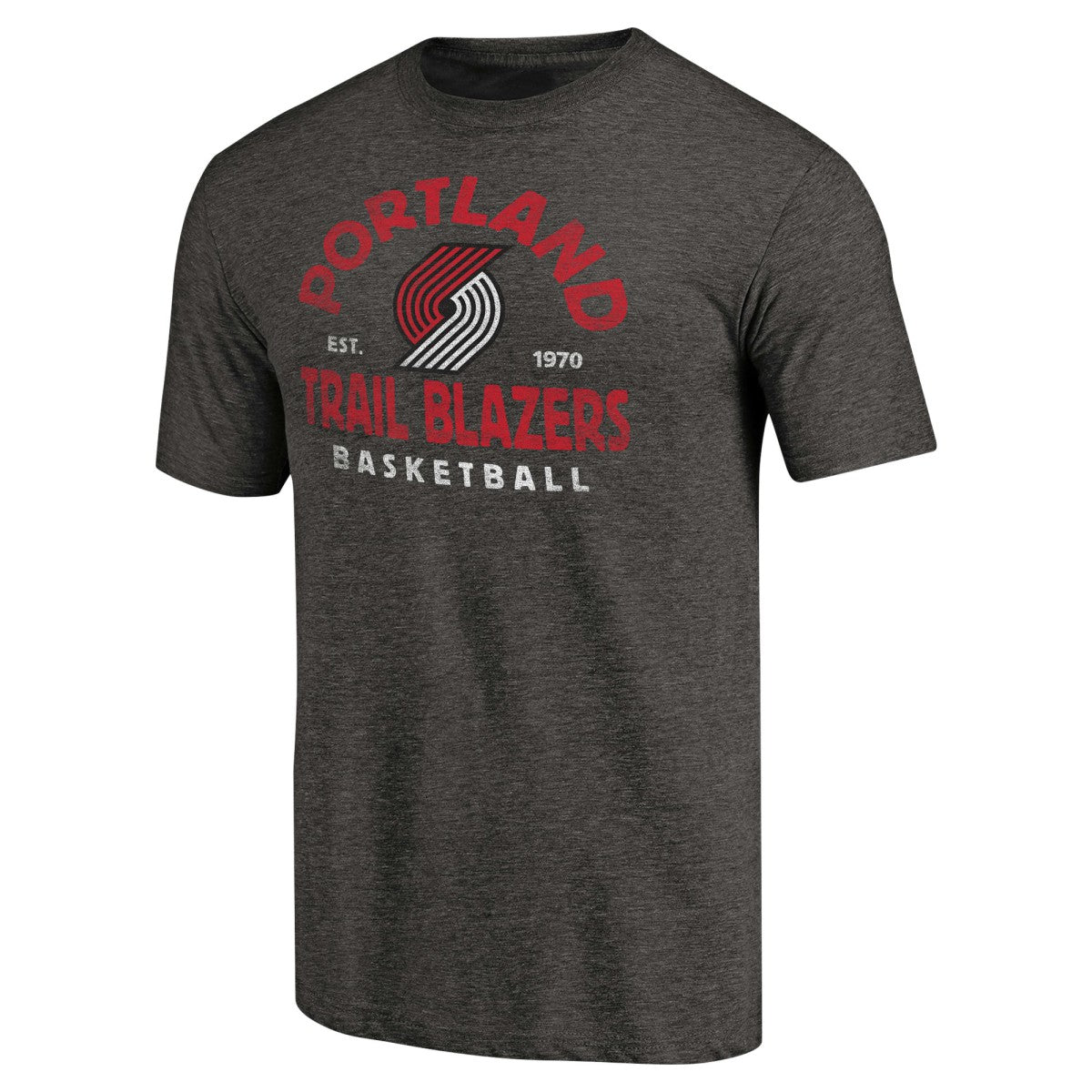 Portland Trail Blazers Vintage Arch Tri-Blend T-Shirt Black