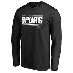 San Antonio Spurs Onside Stripe Long Sleeve T-Shirt Black