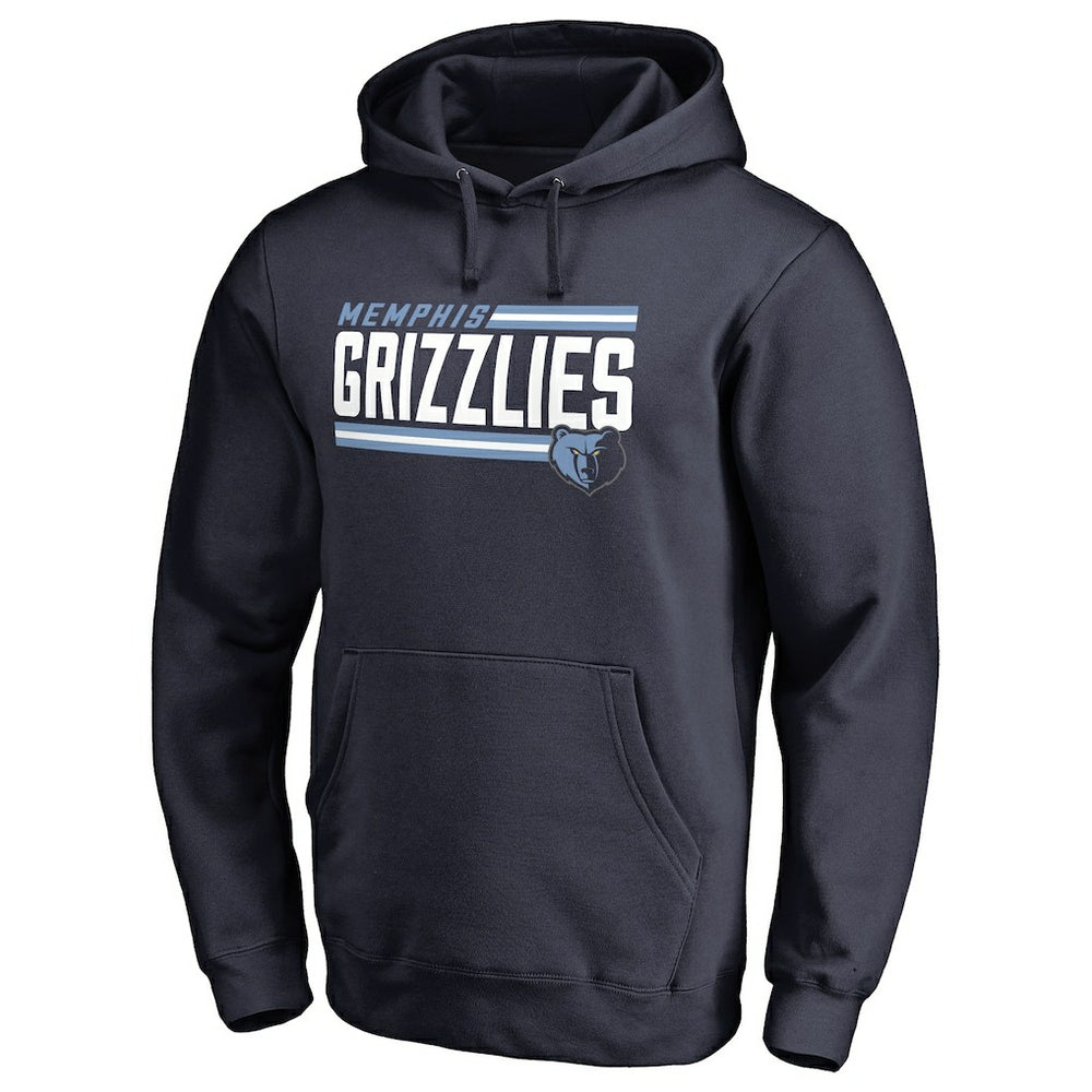Memphis Grizzlies Onside Stripe Pullover Hoodie Navy