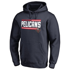 New Orleans Pelicans Onside Stripe Pullover Hoodie Navy