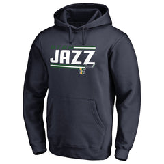 Utah Jazz Onside Stripe Pullover Hoodie Navy