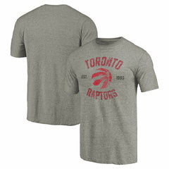 Toronto Raptors Team Heritage Tri-Blend T-Shirt Gray